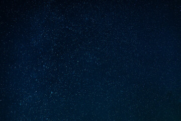 Starry night sky under a cloudless cosmos