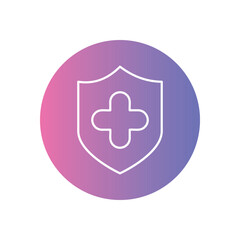 Obraz premium Medical Cross vector icon stock illustration