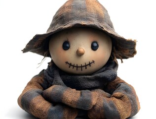 a doll with a face and a hat

