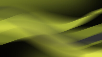 Abstract image features a flowing, ethereal shape in a light yellow hue against a dark background. The shape appears to be a blend of light and shadow, with soft.