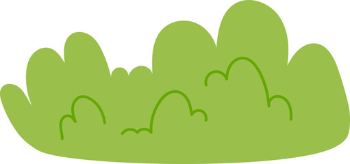 Obraz premium green grass cartoon illustration vector