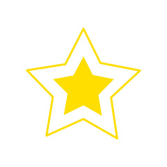 Obraz premium Set of yellow stars sparkles | Collection of yellow star signs | Decoration twinkle, shiny flash | Yellow glowing light stars and bursts