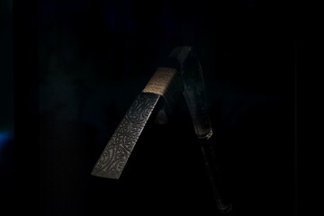 bulb on black background