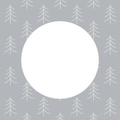 Obraz premium Christmas Trees Background Greeting Card