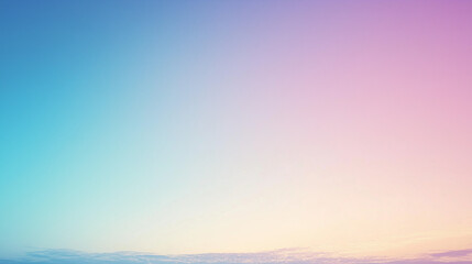Fototapeta premium Pastel Sunset Sky with Subtle Clouds Over a Soft Blue Ocean