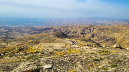 View of the desert through which Moses passed at the time of the Promised Land 