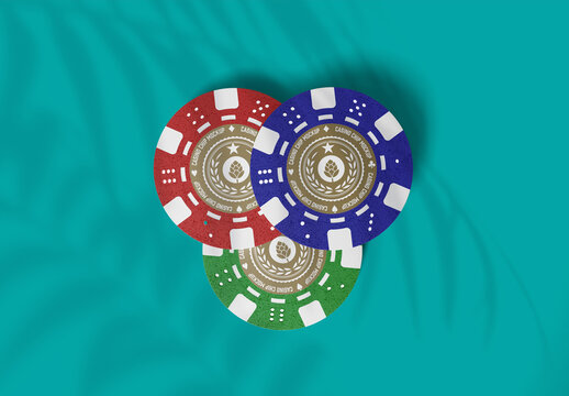 Small Round Metallic Button Pin Mockup