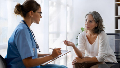 Doctor and Patient Engaging in a Supportive Consultation