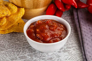 Spicy mexican sauce Salsa dip