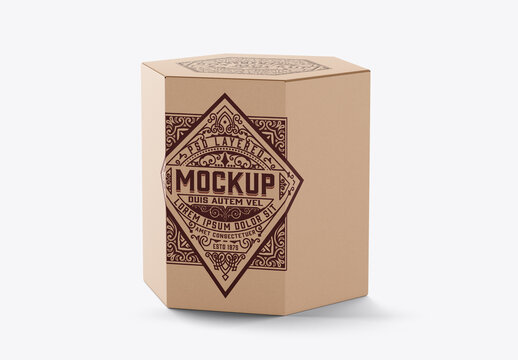 Hexagonal Box Mockup