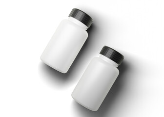 Medicine bottle packaging mockup