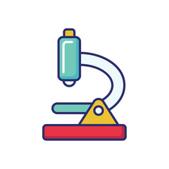 Microscope vector icon stock illustration