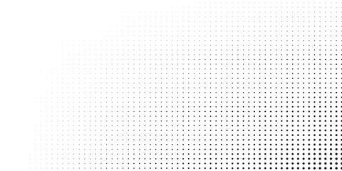 Halftone gradient. Dotted gradient, smooth dots spraying and halftones dot background seamless horizontal geometric pattern vector template set. eps10