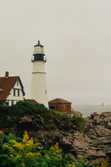 lighthouse on the coast of Portland, Maine © Abigail