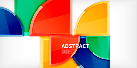 Triangle circles background. Vector Illustration For Wallpaper, Banner, Background, Card, Book Illustration, landing page