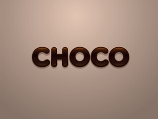 Chocolate Vector Text Effect	