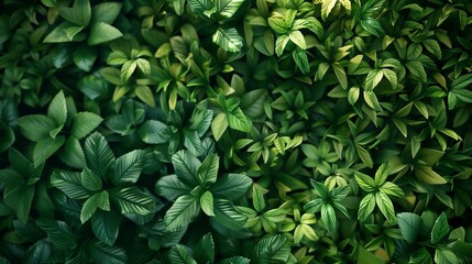 Lush Green Foliage Background for Nature and Eco-Friendly Projects - Detailed Illustration of Tropical Leaves and Plants