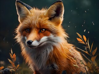 Fototapeta premium a red fox