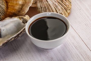 Oyster sauce in the bowl
