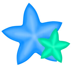 star, star isolated on white background, blue star isolated on white, star fruit shape, accessories, star element, colorful star, star shape, png star, sticker star, blue and green stars