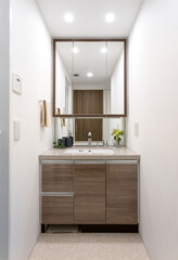 三面鏡洗面化粧室