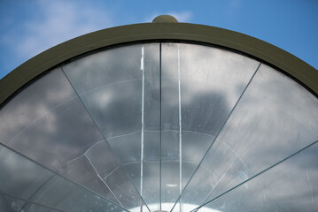 old military air defense searchlight in the war in Ukraine Without soldiers