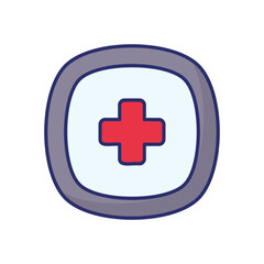 Medical Sign vector icon stock illustration