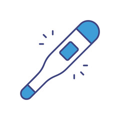 Thermometer vector icon stock illustration