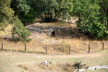 abandoned empty trenches without soldiers the war in Ukraine