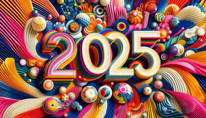 Die Jahreszahl 2025.