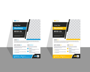 Business  multipurpose minimal official business advertising magazine flyer with creative corporate flyer design. Corporate & Business Flyer .

