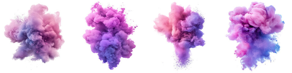 Fototapeta premium Stunning and dynamic digital artwork featuring a vibrant multicolored explosive cloud burst with an abstract surreal and dreamlike visual effect The image showcases a captivating display of color
