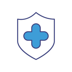 Fototapeta premium Medical Cross vector icon stock illustration