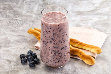 Blueberry milkshake sweet dessert drink