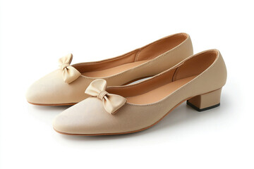 Ballet flats isolated on a white background