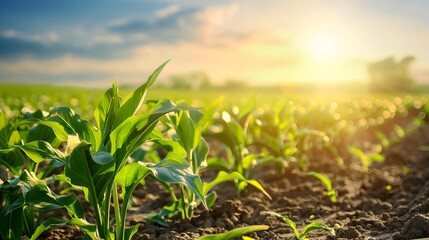 Genetically Modified Crops in Vibrant Farmland with Optimal Pest Resistance and Climate Resilience