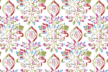 Blanket stripes seamless vector pattern. Background for Cinco de Mayo party decor or ethnic mexican fabric pattern