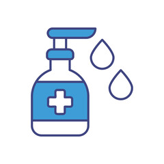 Hand Sanitizer vector icon stock illustration