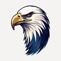 Obraz premium Majestic eagle head illustration