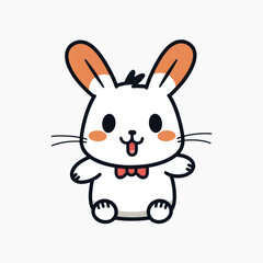 Cute cartoon bunny illustration