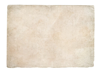 Vintage old paper sheet. Antique paper texture, isolated on transparent background