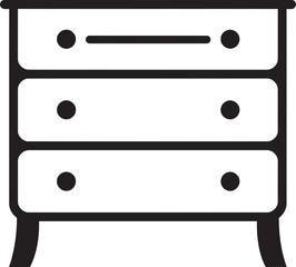 Professional Modern Dresser Vector Graphics for Expert Design