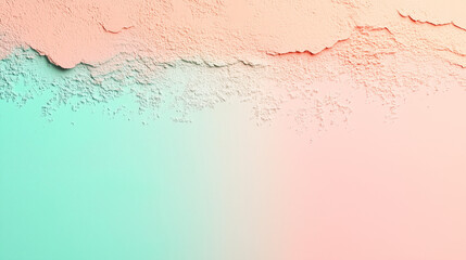 Fototapeta premium Gradient Rough Texture With Peach And Mint Tones Creative Abstract Design