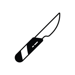 Scalpel vector icon stock illustration
