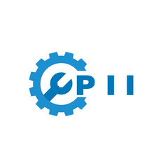 PII letter logo design on white background. PII logo. PII creative initials letter Monogram logo icon concept. PII letter design