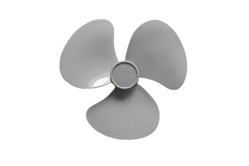 three-blade propeller on white background