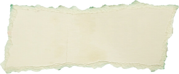 piece of white paper tear isolated on white background