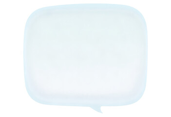 Speech bubble on a transparent background