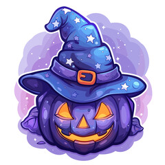 A autumn postcard design for Scary Halloween with Cute characters. Horror story Trick-or-treating. Colorful Vector illustration for flyer and social media post.