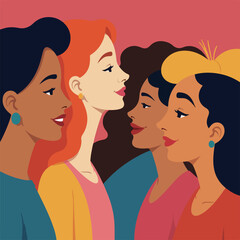 Group of diverse smiling individuals